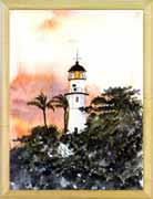 Diamond Head Lighthouse Sunset