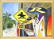 Surfer Crossing